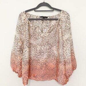 5/$25 Zac & Rachel animal print‎ flowy top